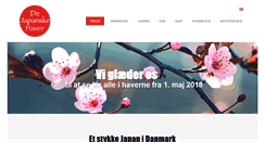 Desktop Screenshot of dejapanskehaver.dk